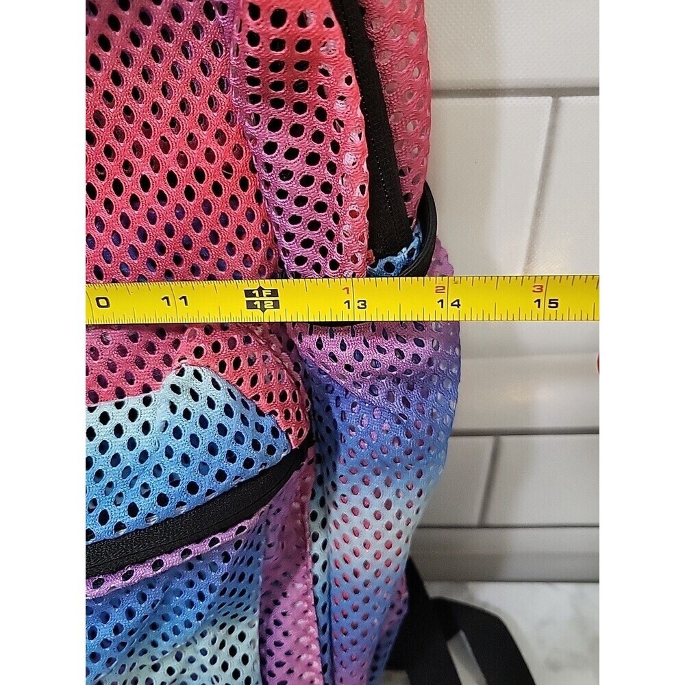 Adidas Hermosa II Mesh Pink Blue Backpack Back To School College Student *READ - Picture 7 of 13